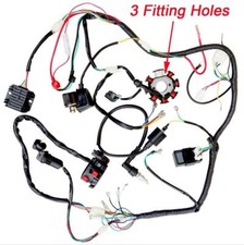 Arnés de cableado eléctrico 250cc 3 orificios estator 200cc Zongshen Lifan Suzuki ATV quad