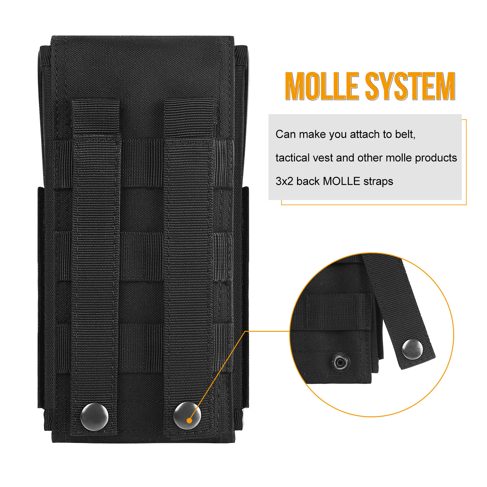 Tactical 25 Rounds MOLLE Shotgun Shell Bag 12 GA Ammo Pouch Holder ...