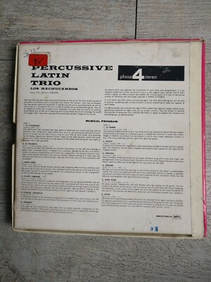 Bande Magnétique Reel To Reel - Los Machucambo Percussive Latin Trio (USA)
