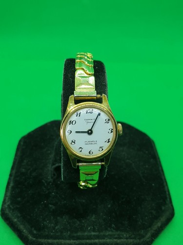 ladies vintage mechanical summit geneve 17jewels swiss gold tone dress watch,#bv - Picture 8 of 8
