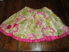 Girls Floral Print Cotton Skirt, Sarah Ana, Great Used Condition