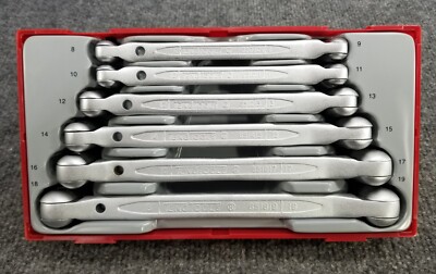 Teng Tools 6 Piece Double Flex Metric Wrench Set 8 to 19mm - TT6506