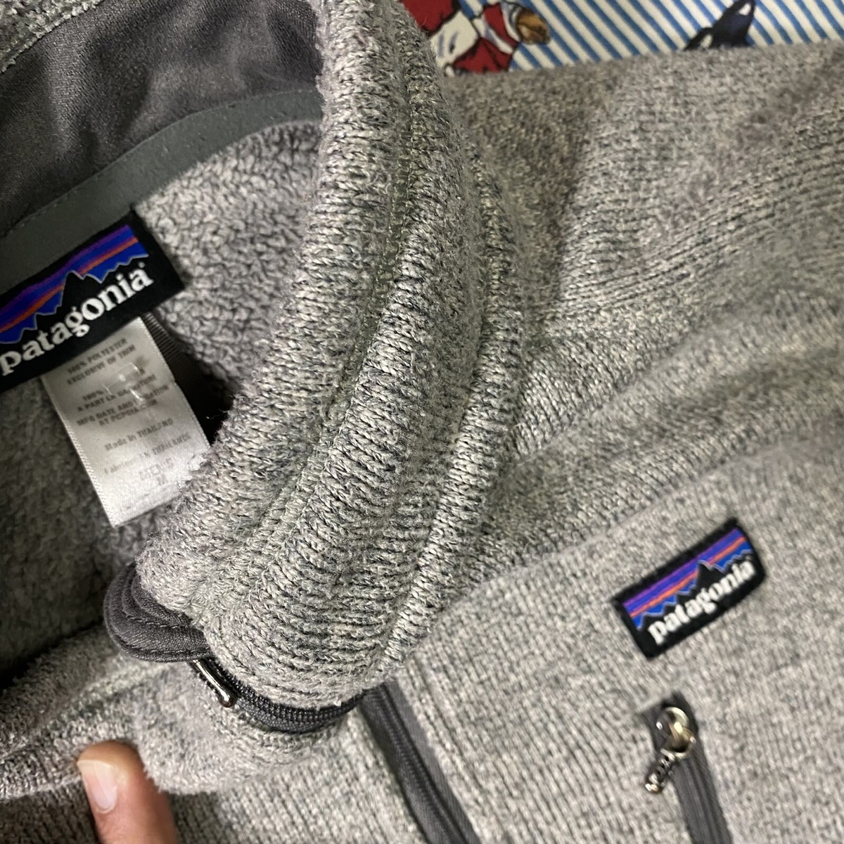 Patagonia Gray Better Sweater 1/4 Zip Adult MEDIUM Pullover Fleece