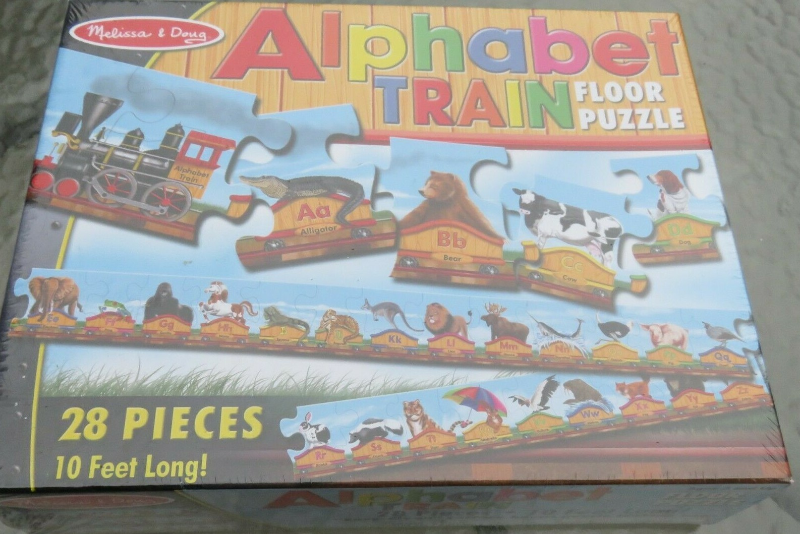 melissa and doug alphabet train