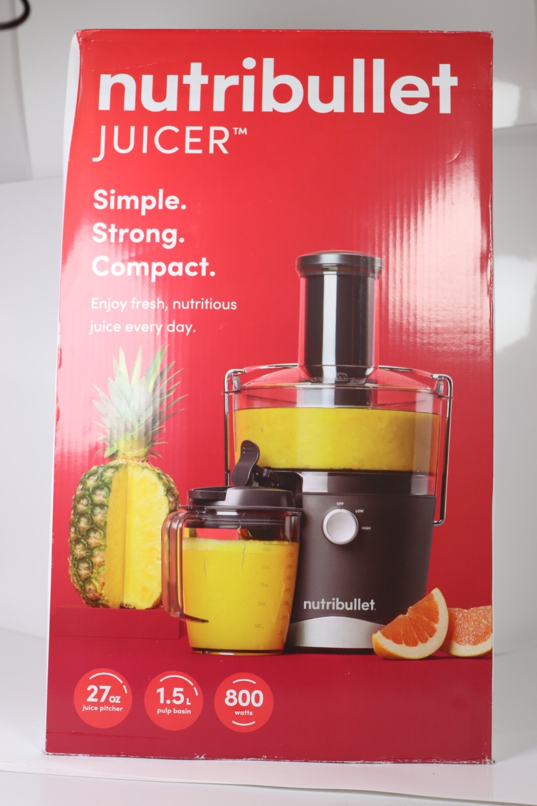 Nutribullet Juicer 800W, 27oz Juice Pitcher, 2Speed Electric Juicer Gray 818049024013 eBay