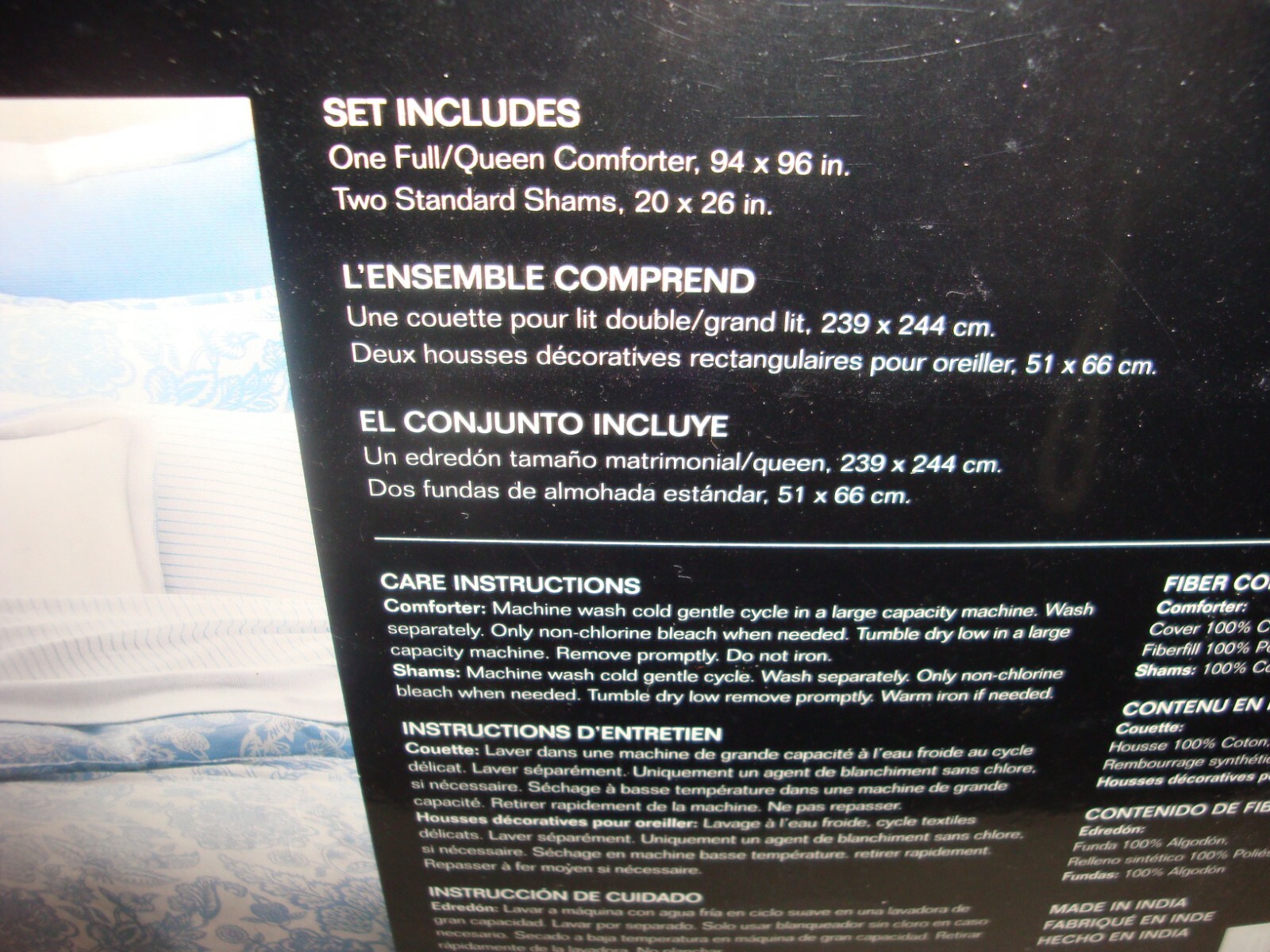 Ralph Lauren Joanna Floral Full Queen Comforter Shams Set Aqua Blue