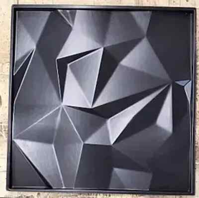 2pcs Panels Wall ABS Stone Art Plastic Mold Decor 3D Plaster Tile Form Design