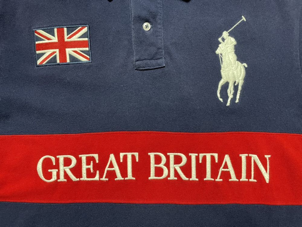 Vintage 90s Polo Shirt Polo Ralph Lauren Great Britain #3 | eBay