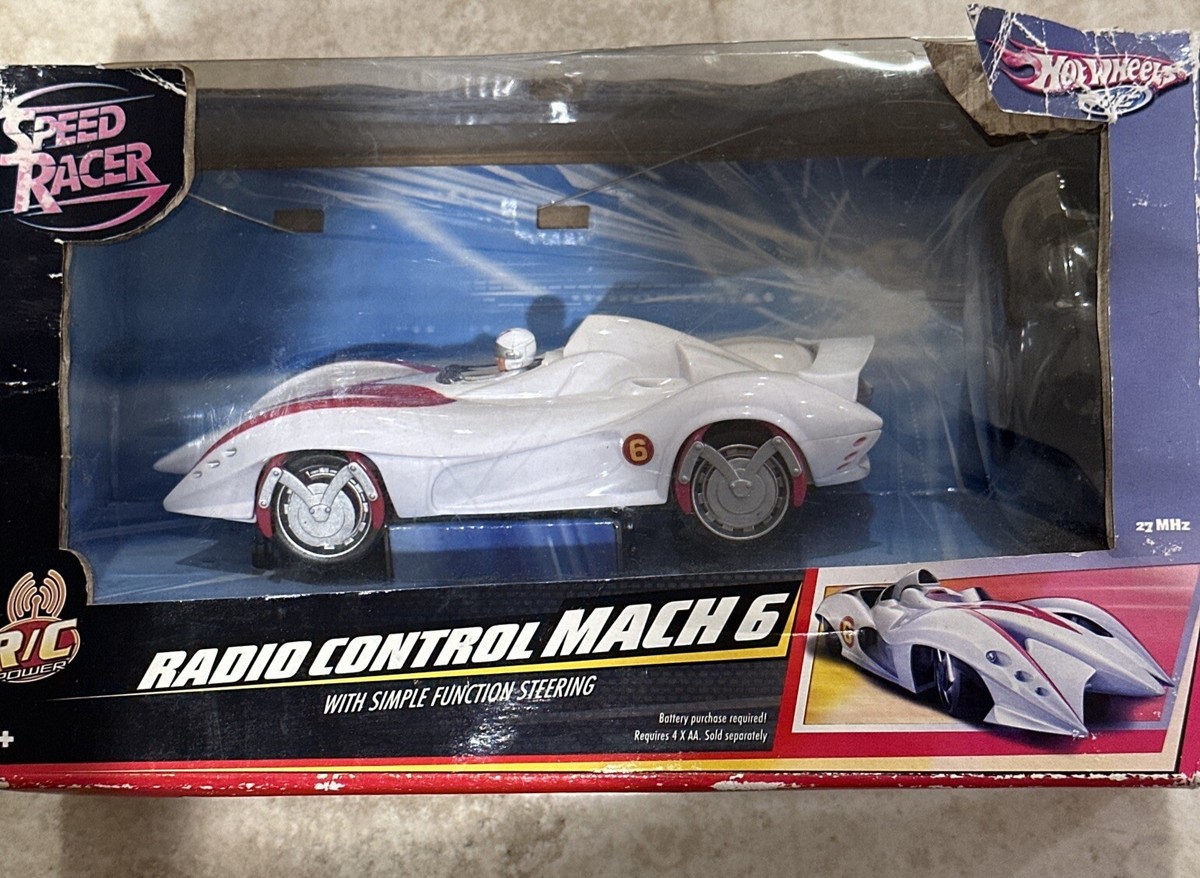 2008 Speed Racer Mach 6 Remote Control Car RC Car Mattel Hot