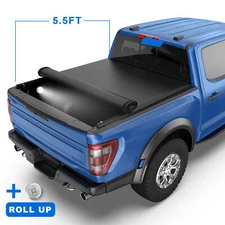 5.5FT Soft Roll-Up Tonneau Cover For 2022-2023 Toyota Tundra Bed Waterproof