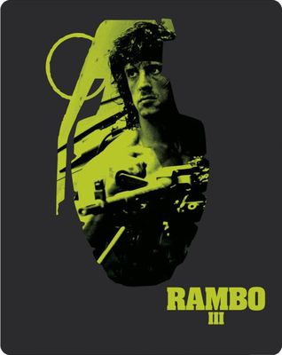 RAMBO III (Sylvester Stallone) Blu-ray Disc + DVD, Steelbook UK NEU