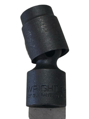 Wright Tool 3/8'' Drive 7/16'' Universal Impact Power Socket 6 Point USA Made