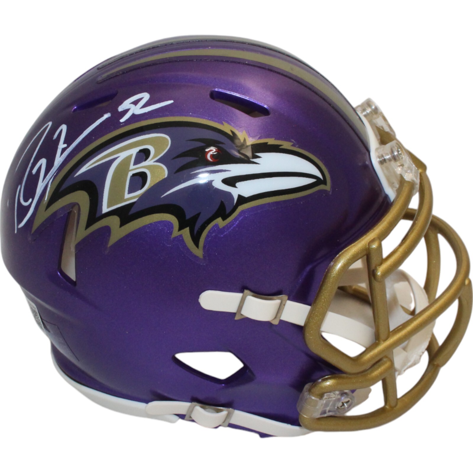Ray Lewis Autographed Signed Baltimore Ravens Mini Helmet Beckett 