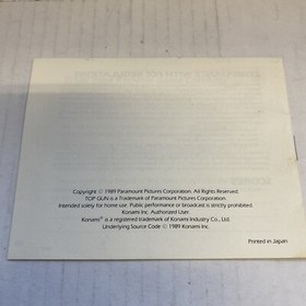Top Gun Second Mission NES Manual Env&iacute;o Gratis