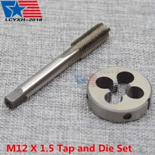 NEW M12 X 1.5mm UNEF HSS Thread Tap & Die Set Right Hand US