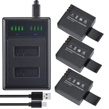 Li-ion 3.7V 900mAh Battery or Charger For Eken PG1050 SJCAM SJ4000B Qumox BAT412