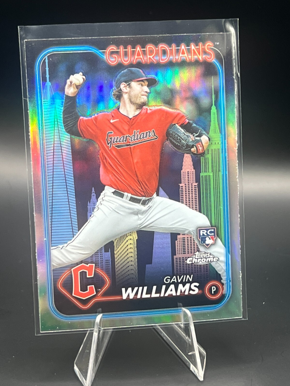 2024 Topps Chrome #15 Gavin Williams Fanatics Big Apple Guardians RC Card