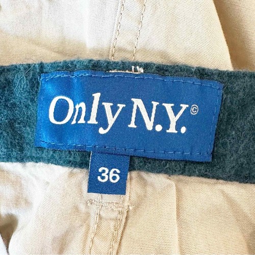 Only NY Pants Mens Casual Pleated Chino Cotton Tan Size 36 NWT - Picture 7 of 8
