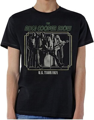 ALICE COOPER cd lgo LOVE IT TO DEATH US TOUR 1971 Official SHIRT SMALL New litd