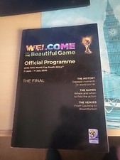Four FIFA  World Cup South Africa 2010 OFFICIAL PROGRAMMES  INC FINAL