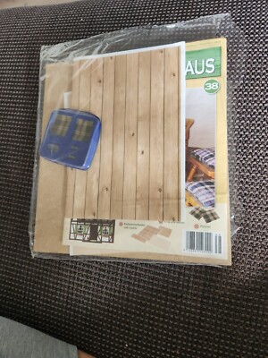 DORFPUPPENHAUS Ausgabe 38 Boden,  Tapete,  Becher,  Krug, Platzset 1:12 in OVP 