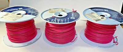 3 ROLLS-COLEMAN CABLE SYSTEM MTW 18 GAGE 1,500FT-PINK