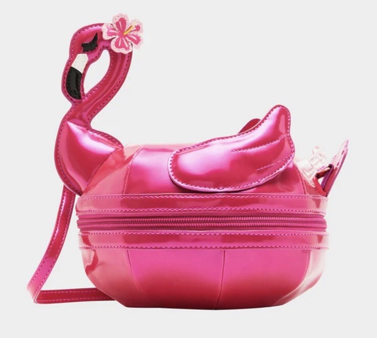 Betsey Johnson Kitsch Hot As Flock Flamingo Crossbody NWT | eBay