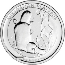 Australia Platinum Platypus (1 oz) $100 - BU - Random Date