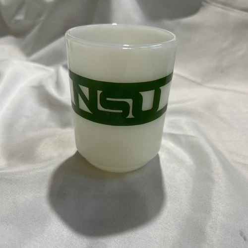 Fire King Coffee Cup NSU Anchor Hocking Oven Proof Made In USA Vtg