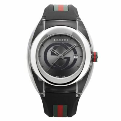 [Gucci] Watch SYNC OUTLET Black Plain Box Included YA137116 Silver 
