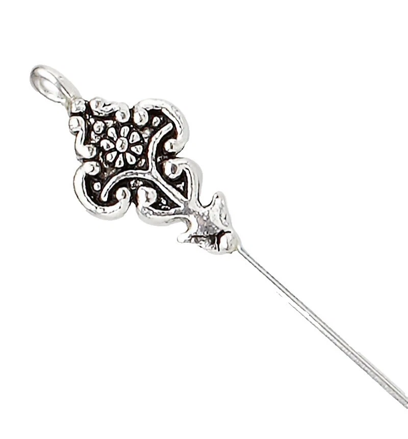 Peltre Antiguo Ojo Cabeza Alfileres Pins