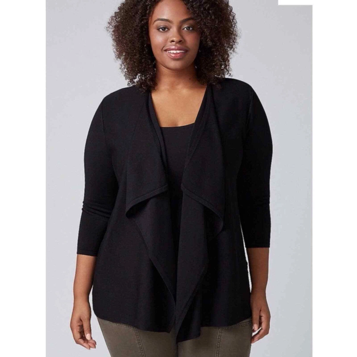 Black cardigan size shop 20