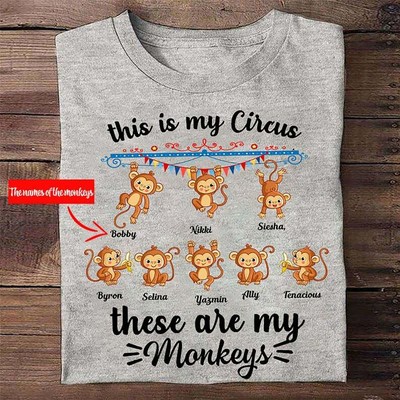 My Monkeys Shirt Monkey Mom 