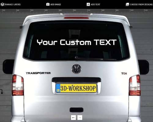 CUSTOM STICKERS TEXT Personalised Name Lettering Car Van Window Shop Decal - Picture 1 of 24