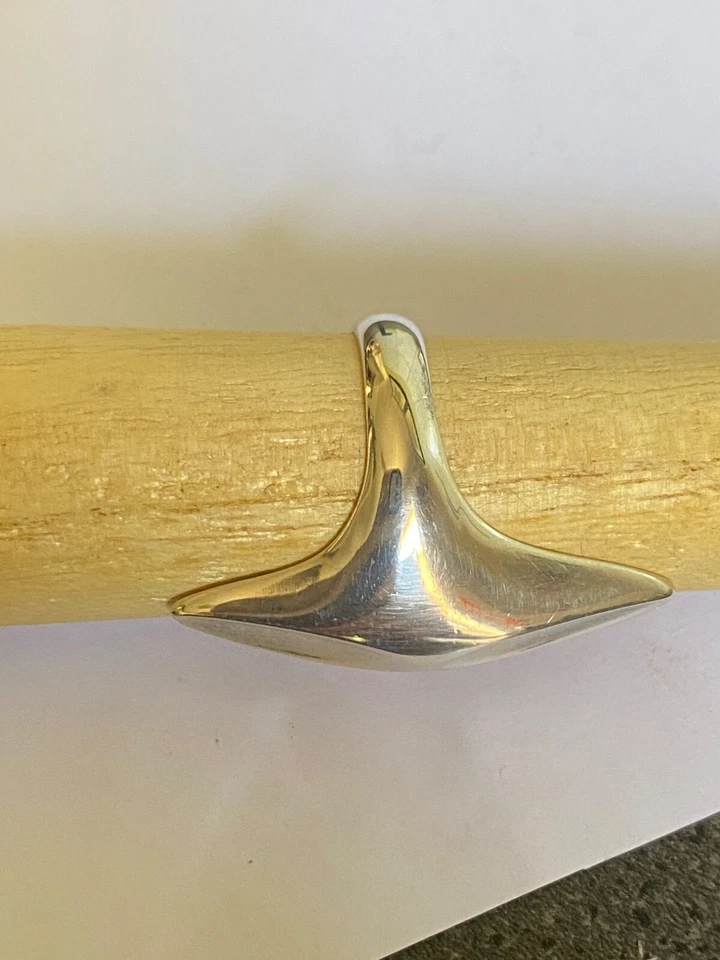 Vintage Georg Jensen SterlingSilver Ring#128 Henning Koppel Size US6 16.5mm L1/2 Foto 4 de 4