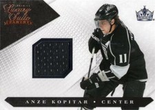 Anze Kopitar relic jersey patch hockey card 2011 Panini Luxury Suite #31 LE 251