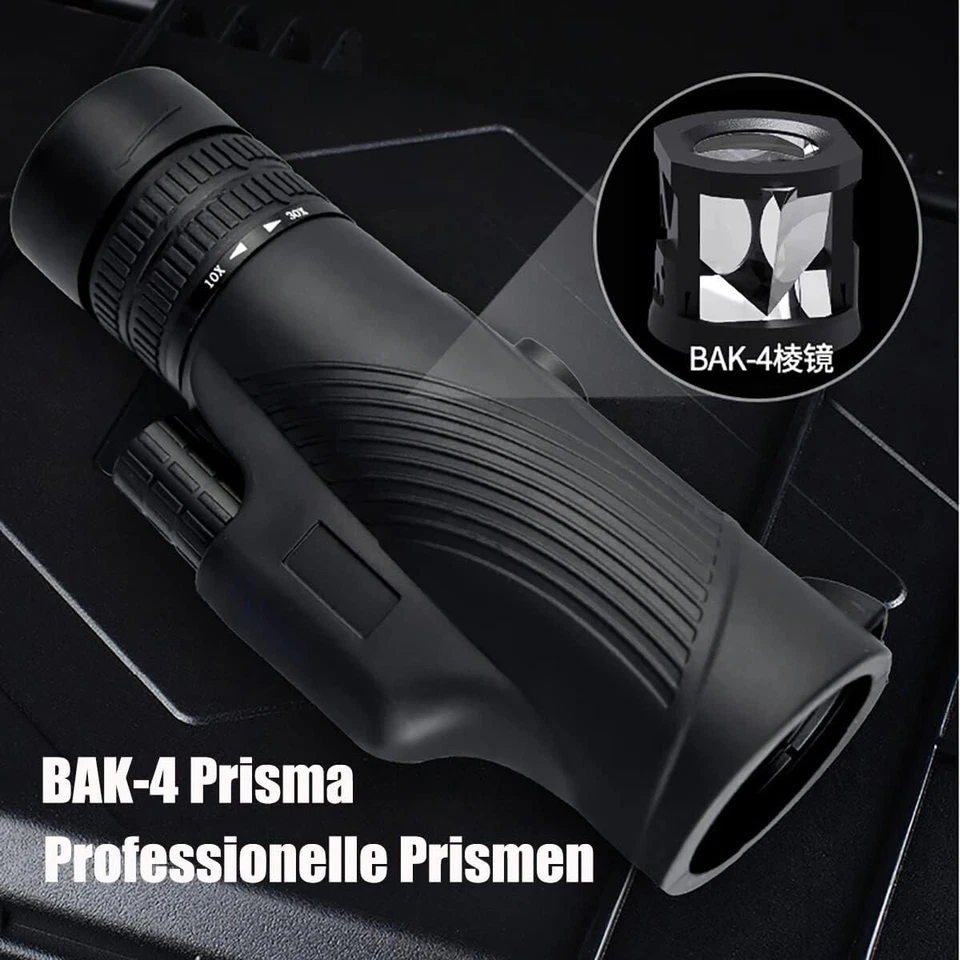 Monocular 10-30x Zoom Monocular with BAK4 Prism FMC Telescope with Holder B1211 - Image 4 of 4