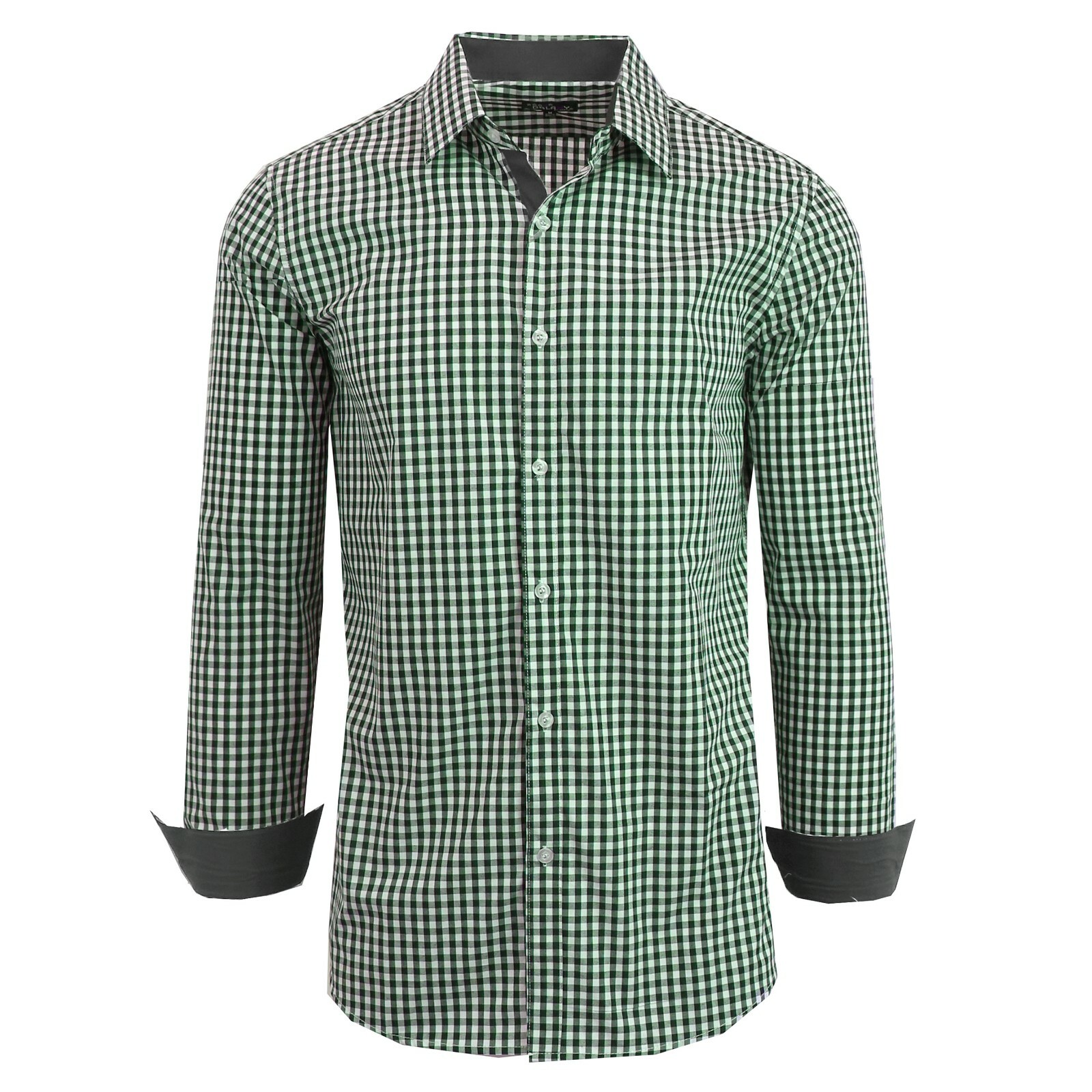 Men's Button Down Dress Long Sleeve SlimFit Shirts ( Size S3XL ) NWT