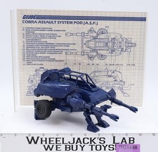 ASP 100  Complete 1984 GI Joe Hasbro Vintage Action Figure Vehicle