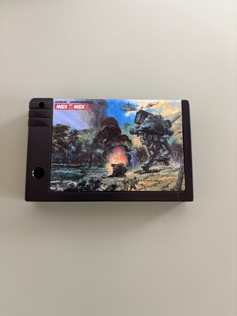 Metal Gear 2 Solid Snake MSX2 Game Cartridge Konami Boxed Manual