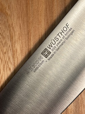Wüsthof 4996/23 Kochmesser Schinkenmesser Ikon 23 cm Knife Messer Solingen