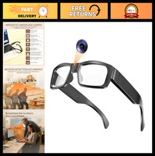 HD 1080P Smart Glasses with Camera, 64GB Storage, Audio, Motion Detection - Trav