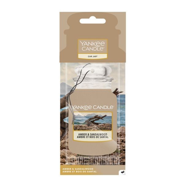 Profumatore per Auto Yankee Candle Car Jar Amber & Sandalwood - 1633278E
