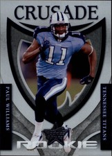 2007 Leaf Rookies and Stars Rookie Crusade Blue #34 Paul Williams Card /500 . rookie card picture