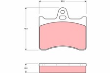 TRW Bremsbelagsatz Scheibenbremse GDB262 für CITROËN MA Y3 Y4 CITROEN CX XM 1 2