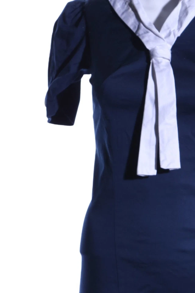 HELL BUNNY Vestido tipo blusón Mujeres Vestido Talla EU 34 azul-blanco - Imagen 3 de 4