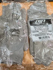 PIP 33-G125 100% NYLON KNIT GLOVE W/GREY URETHANE PALM COAT (10 PAIR) XXXL