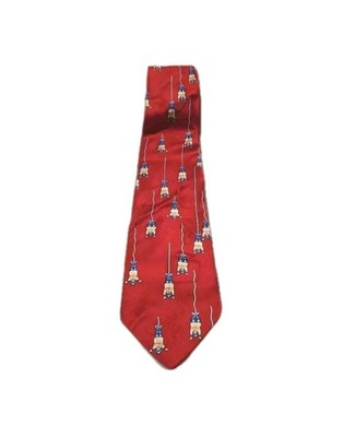 Vintage ''After Dark Bungee Roulette'' Bungee Jumper Silk Tie Necktie Made In USA 