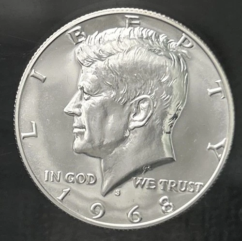 1968-S Kennedy Half Dollar Direct From Proof Set- 40% Silver!