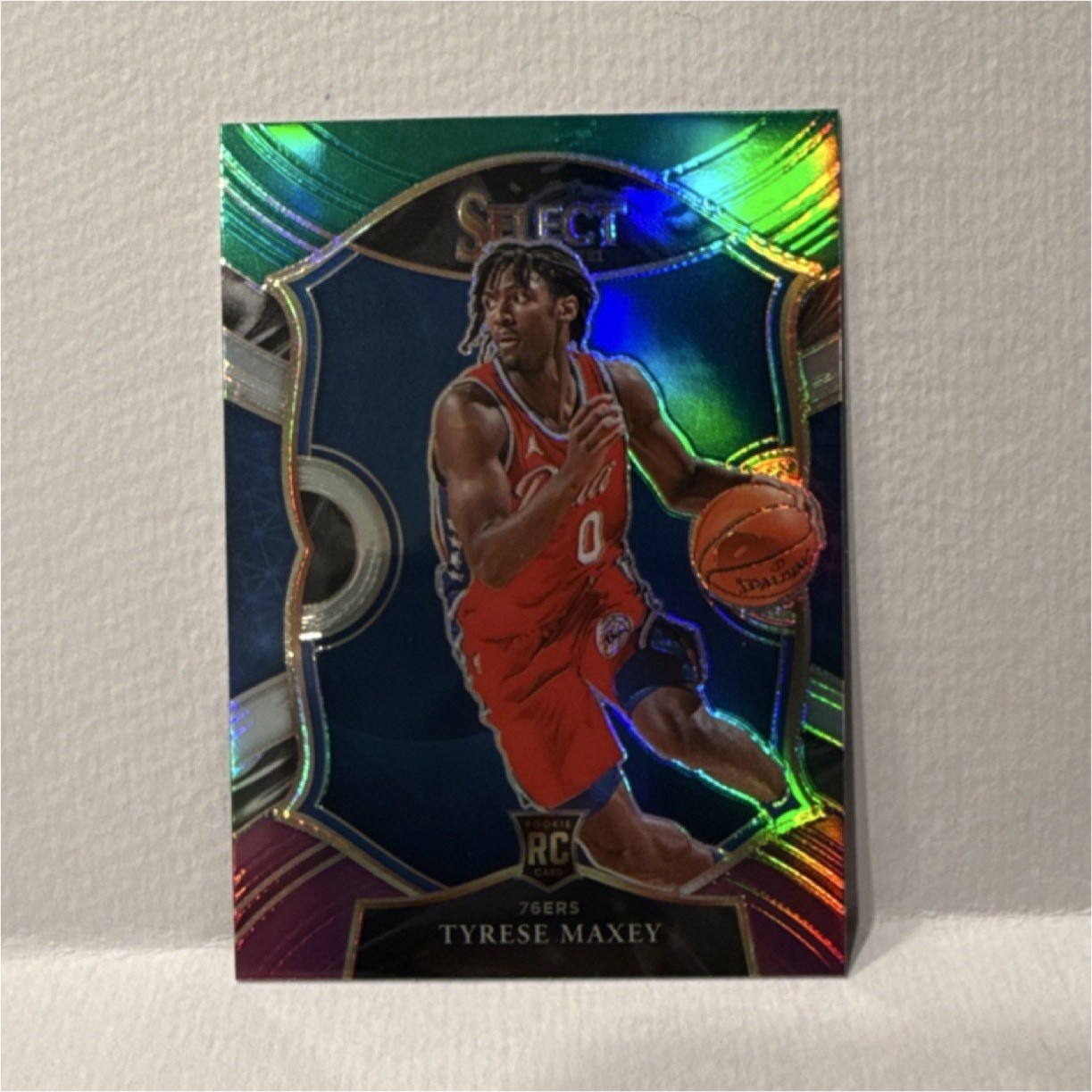 Panini 2020-21 Select Concourse Tyrese Maxey Rookie #81 Green White Purple 76ers
